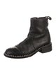 Zadig & Voltaire Leather Studded Accents Boots