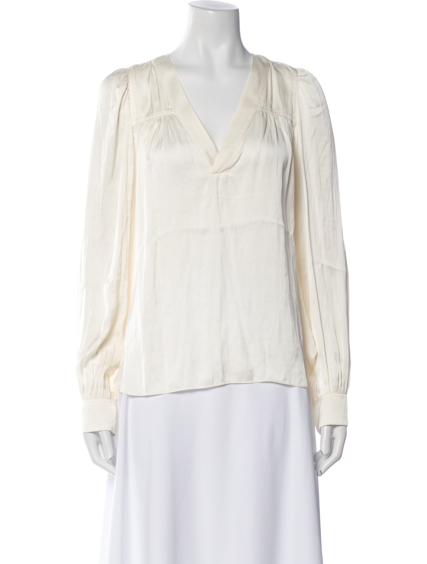Zadig & Voltaire V-Neck Long Sleeve Blouse w/ Tags