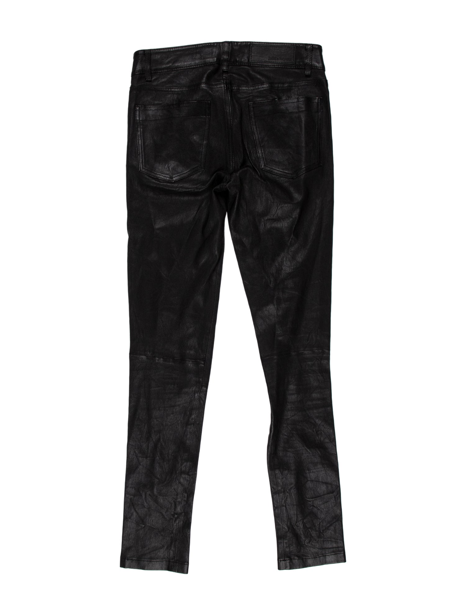Zadig & Voltaire Lamb Leather Skinny Leg Pants
