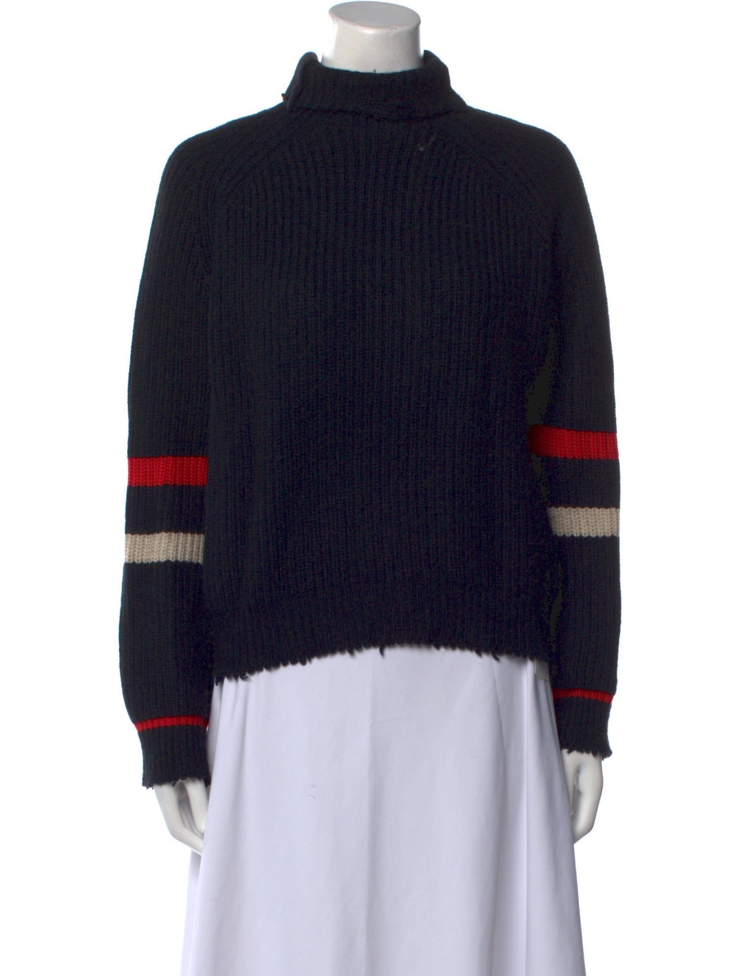 Zadig & Voltaire Striped Mock Neck Sweater