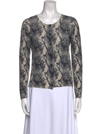 Zadig & Voltaire Cashmere Animal Print Sweater