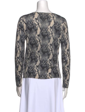 Zadig & Voltaire Cashmere Animal Print Sweater