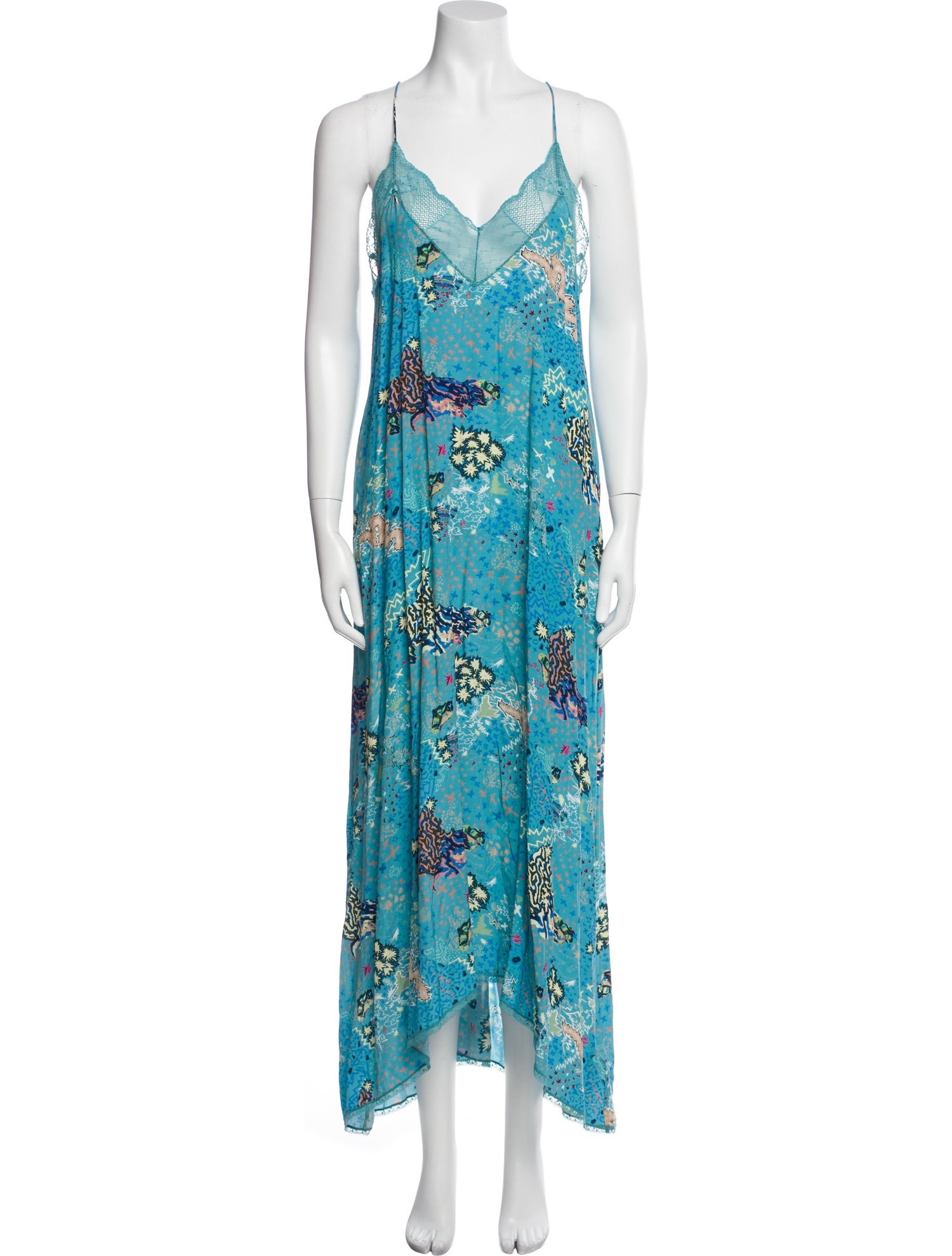 Zadig & Voltaire Floral Print Long Dress