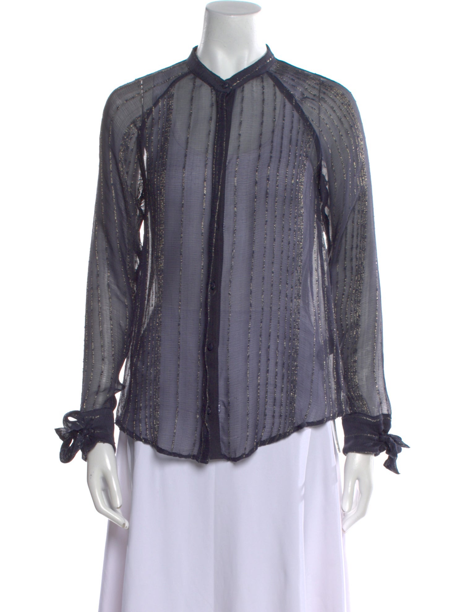 Zadig & Voltaire Long Sleeve Button-Up Top