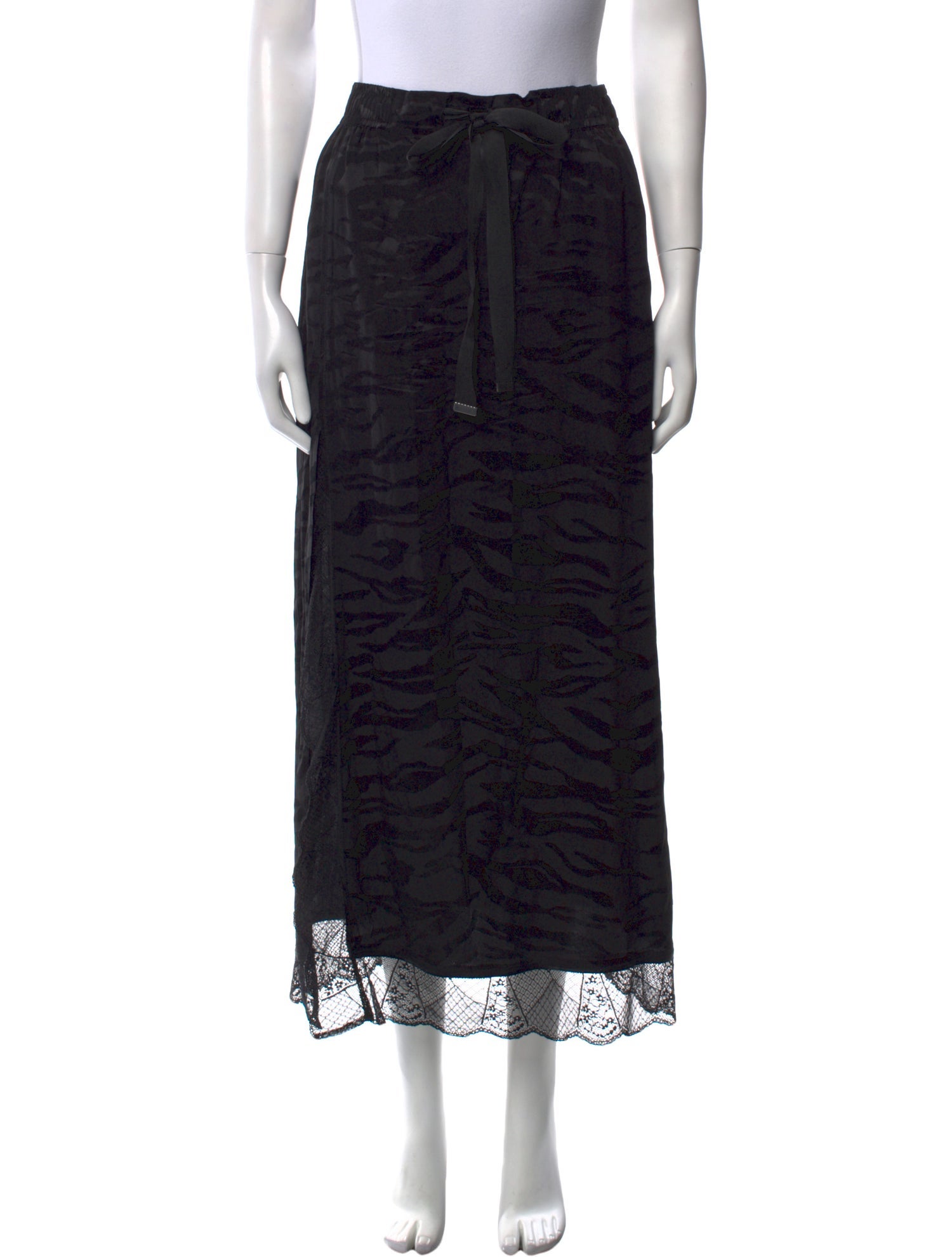 Zadig & Voltaire Silk Midi Length Skirt