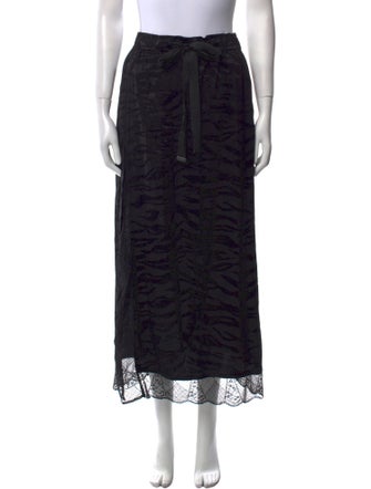 Zadig & Voltaire Silk Midi Length Skirt