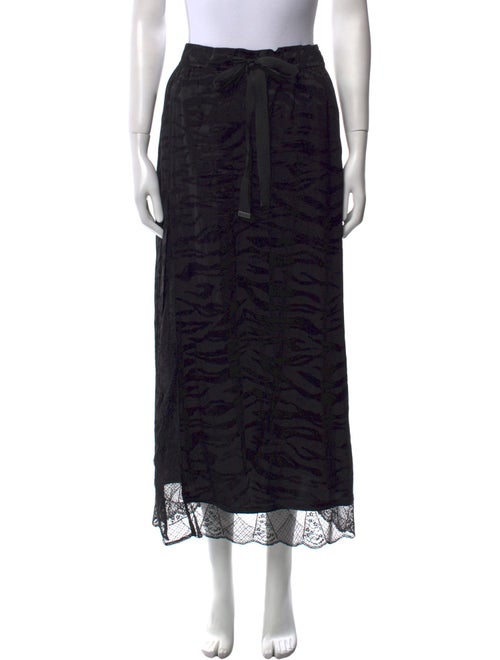 Zadig & Voltaire Silk Midi Length Skirt