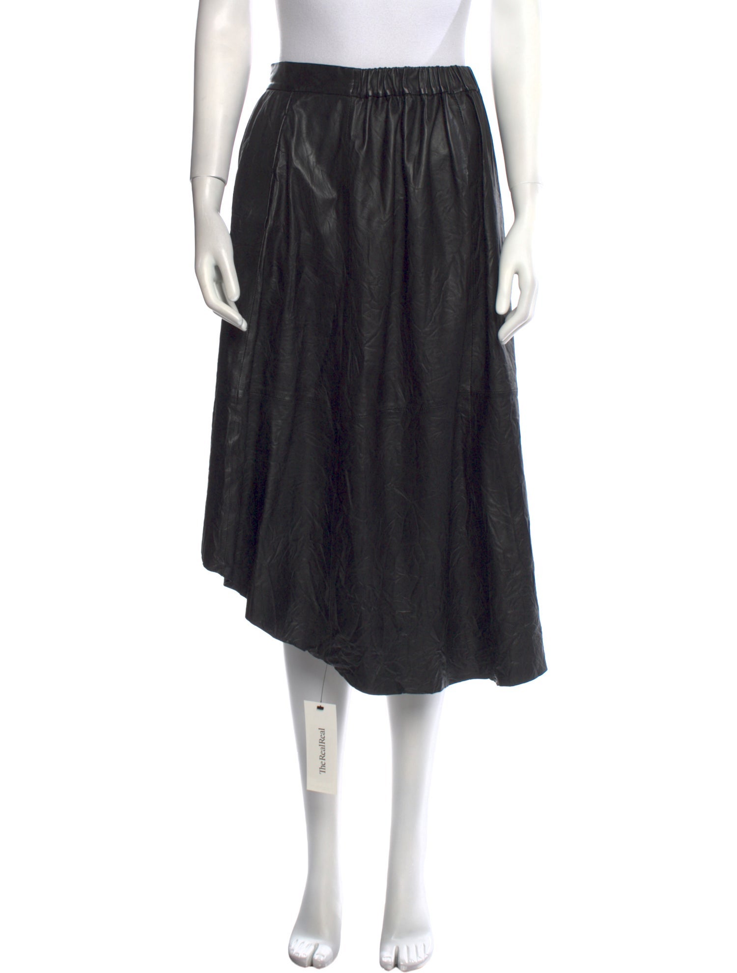 Zadig & Voltaire Lamb Leather Knee-Length Skirt