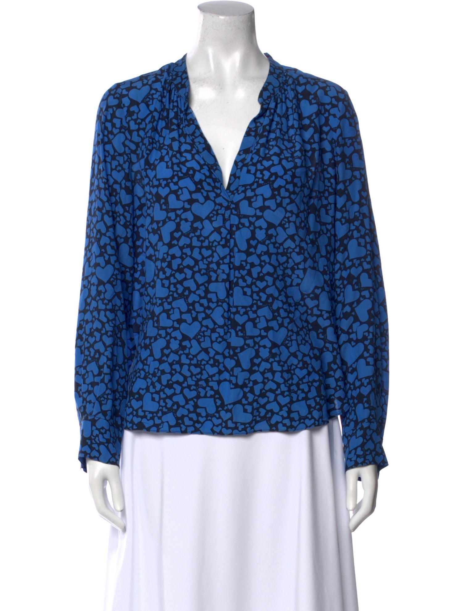 Zadig & Voltaire Printed V-Neck Blouse