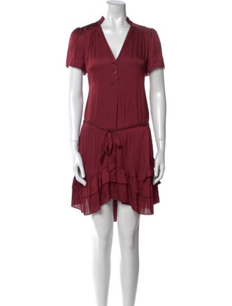 Zadig & Voltaire V-Neck Mini Dress