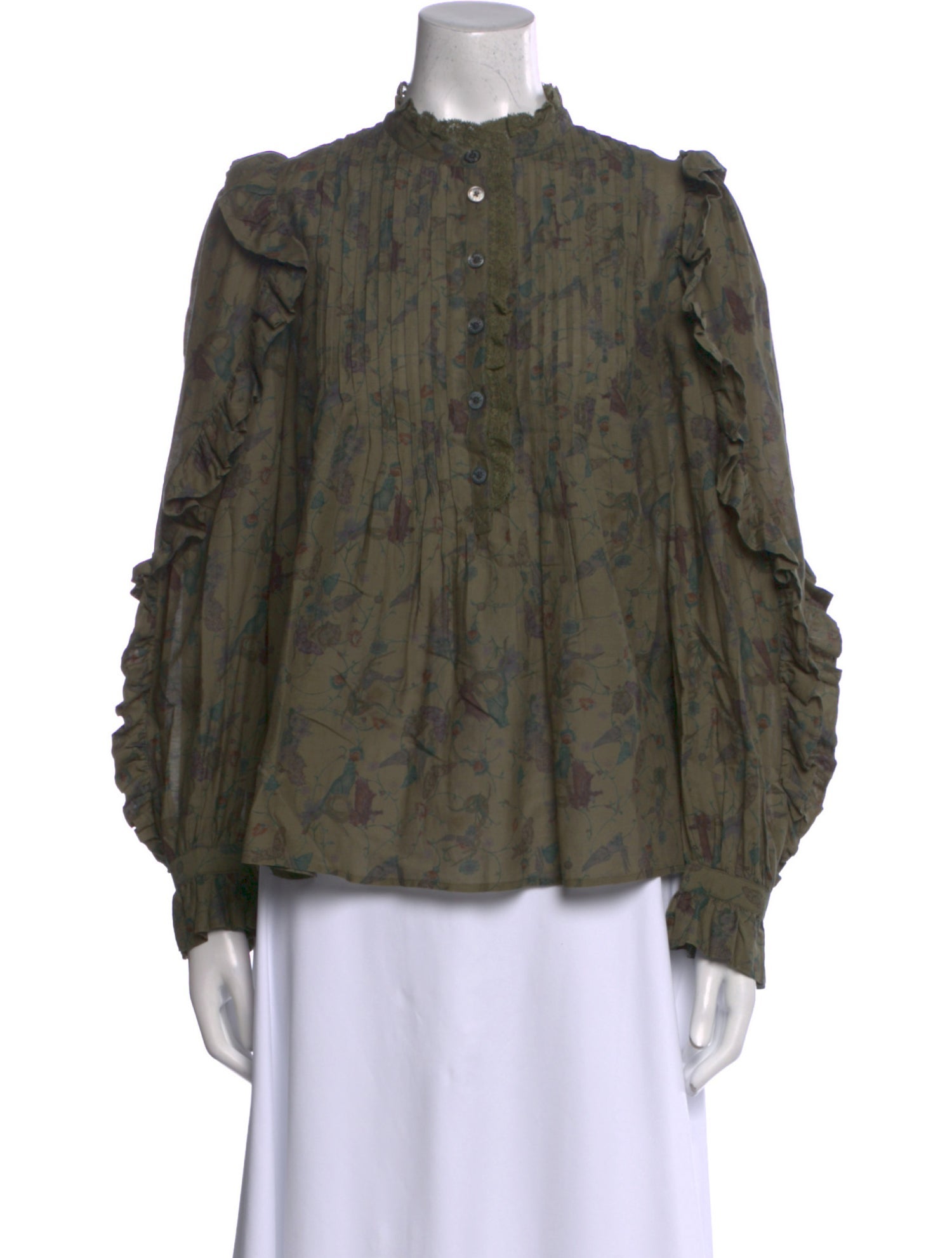 Zadig & Voltaire Printed Mock Neck Blouse