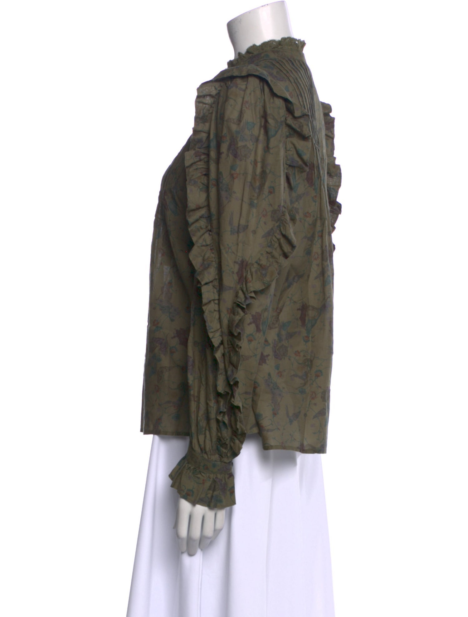 Zadig & Voltaire Printed Mock Neck Blouse