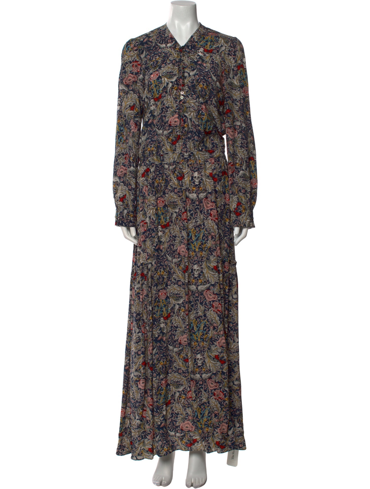 Zadig & Voltaire Floral Print Long Dress