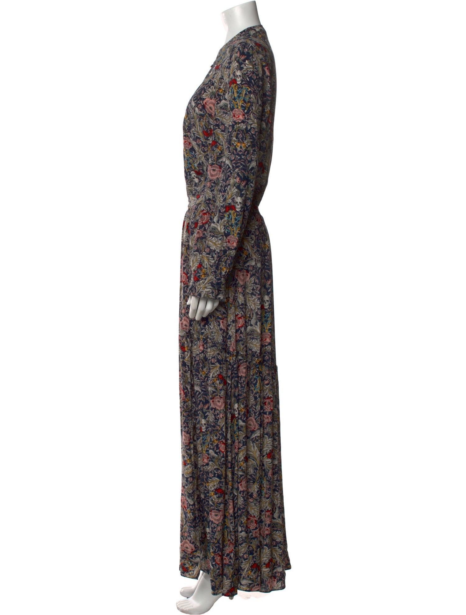 Zadig & Voltaire Floral Print Long Dress
