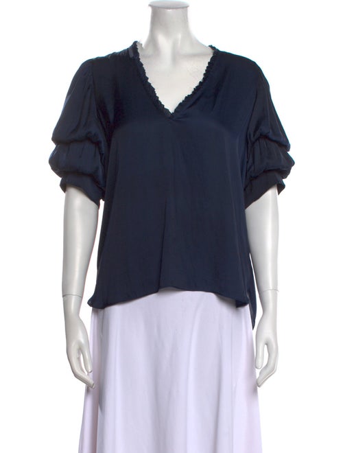 Zadig & Voltaire V-Neck Short Sleeve Blouse