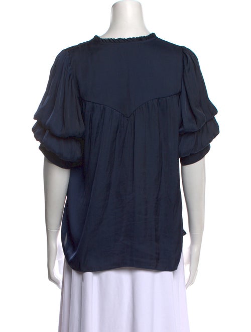 Zadig & Voltaire V-Neck Short Sleeve Blouse