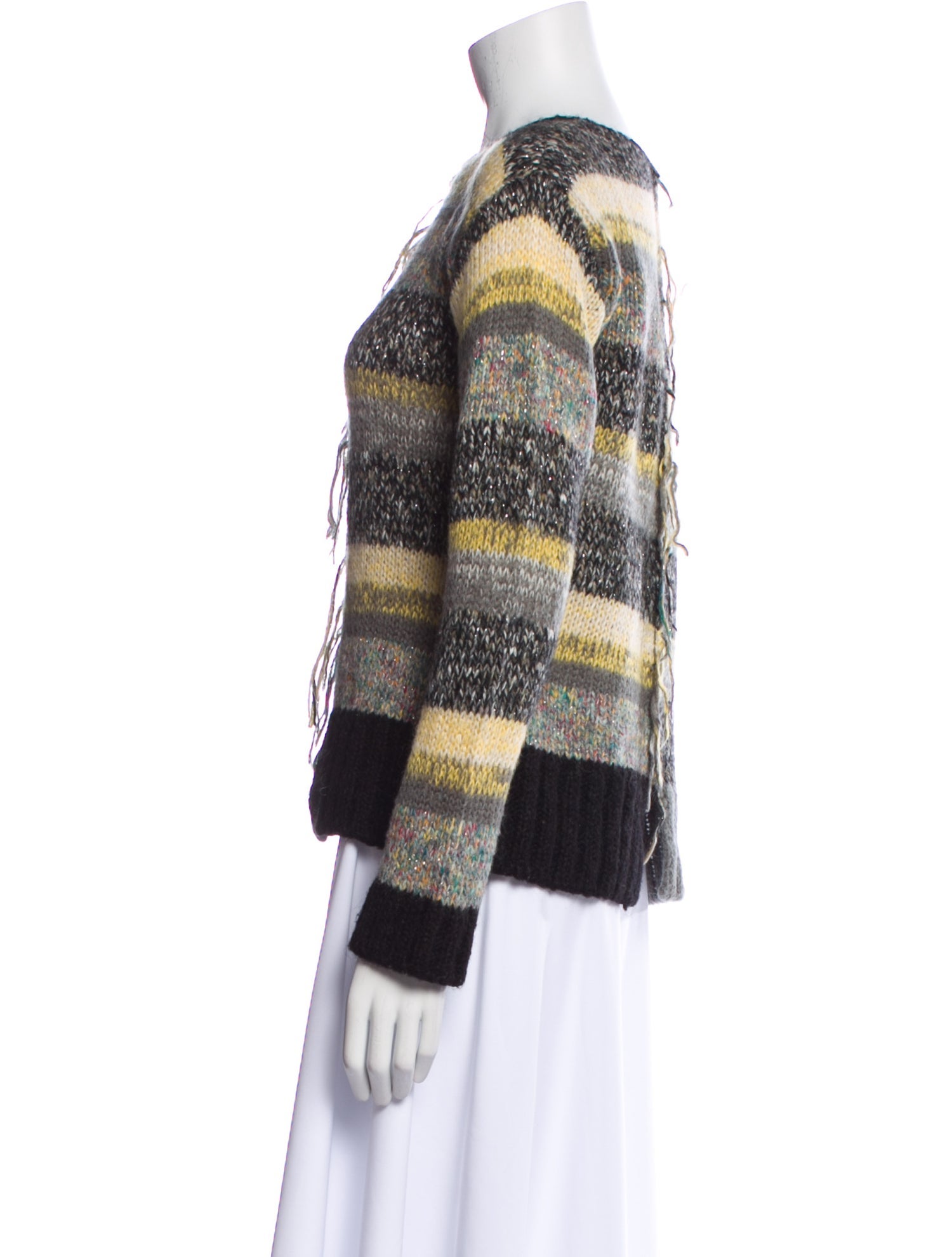 Zadig & Voltaire Striped Bateau Neckline Sweater