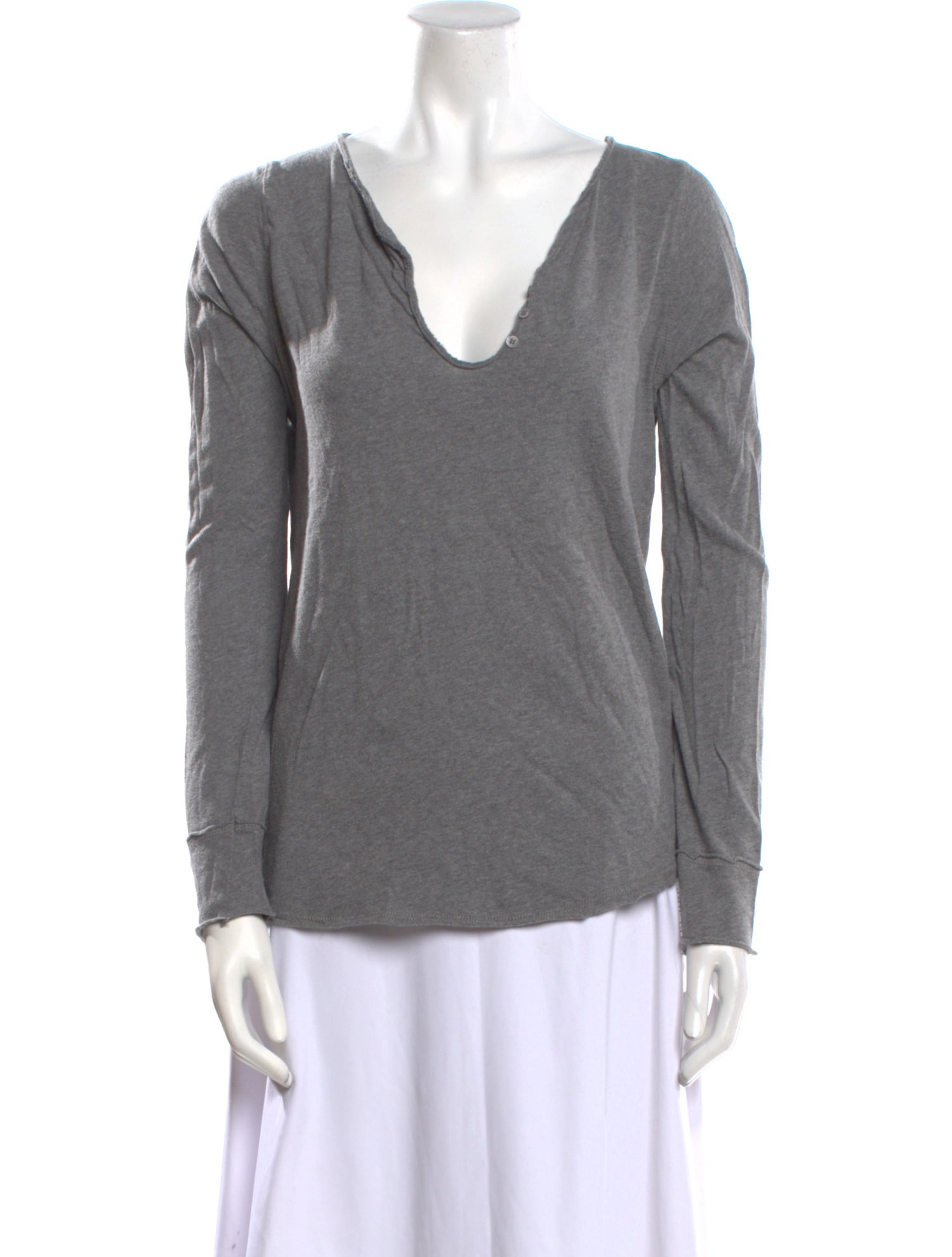 Zadig & Voltaire V-Neck Long Sleeve Top