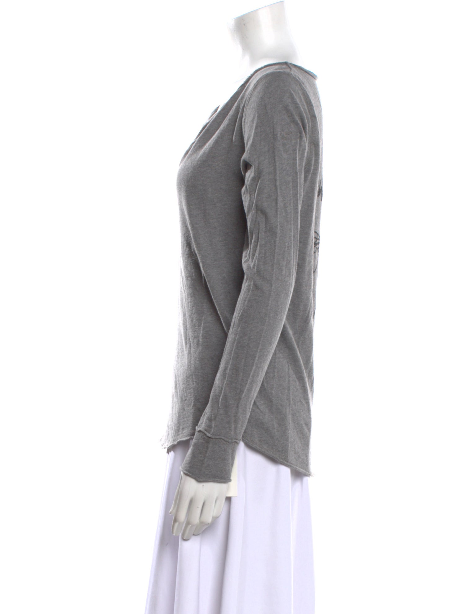 Zadig & Voltaire V-Neck Long Sleeve Top