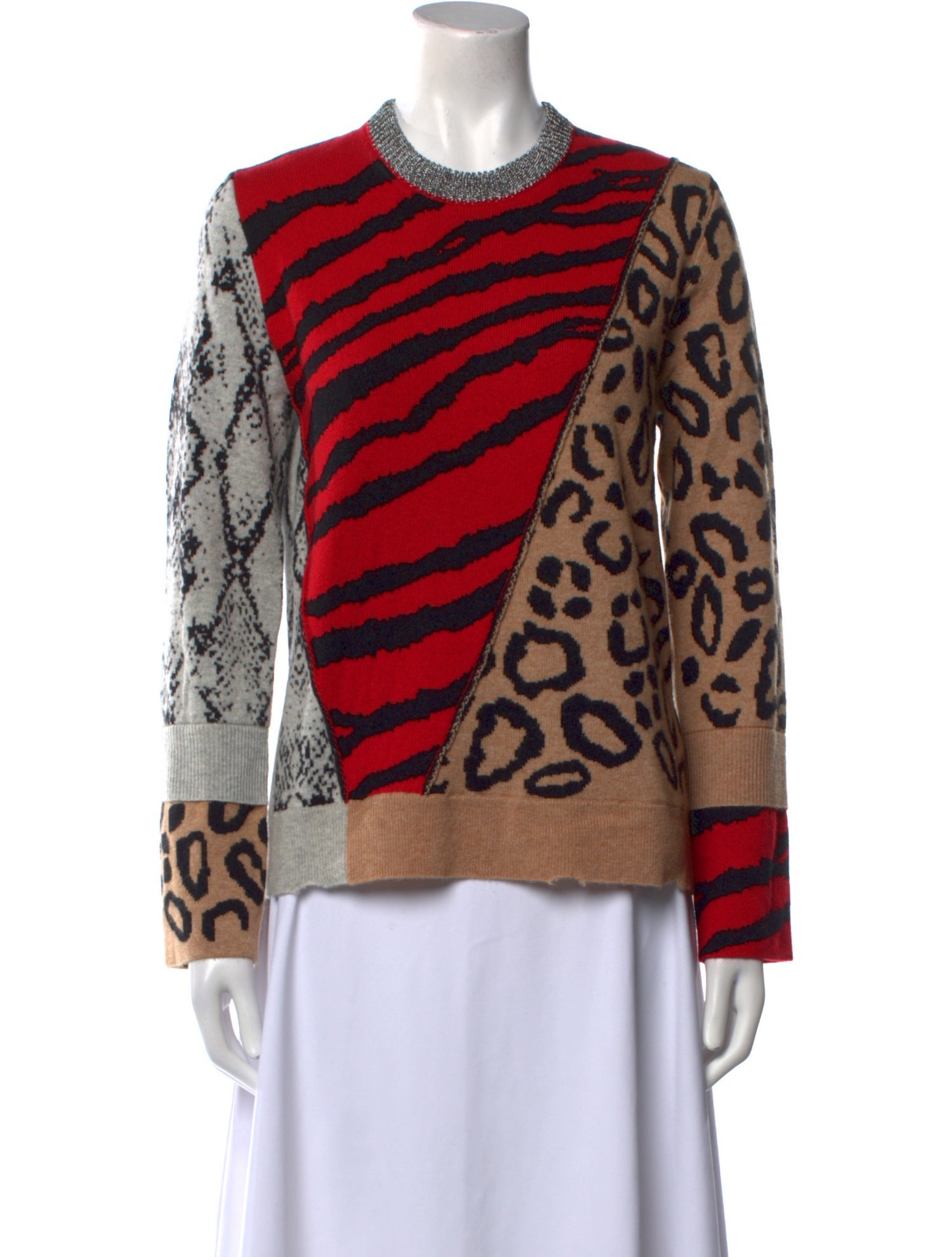 Zadig & Voltaire Wool Animal Print Sweater