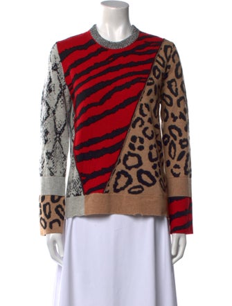 Zadig & Voltaire Wool Animal Print Sweater