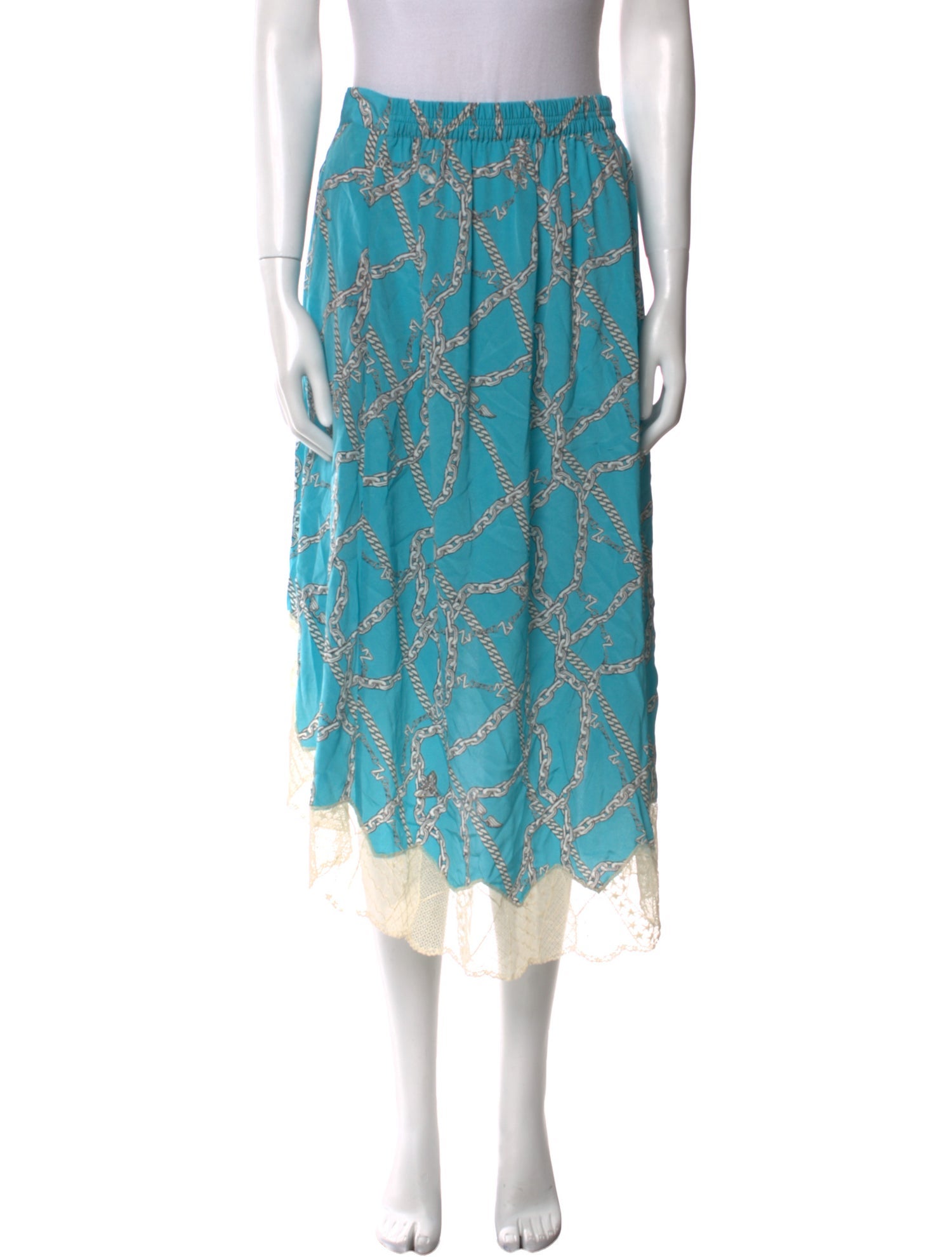 Zadig & Voltaire Silk Midi Length Skirt w/ Tags