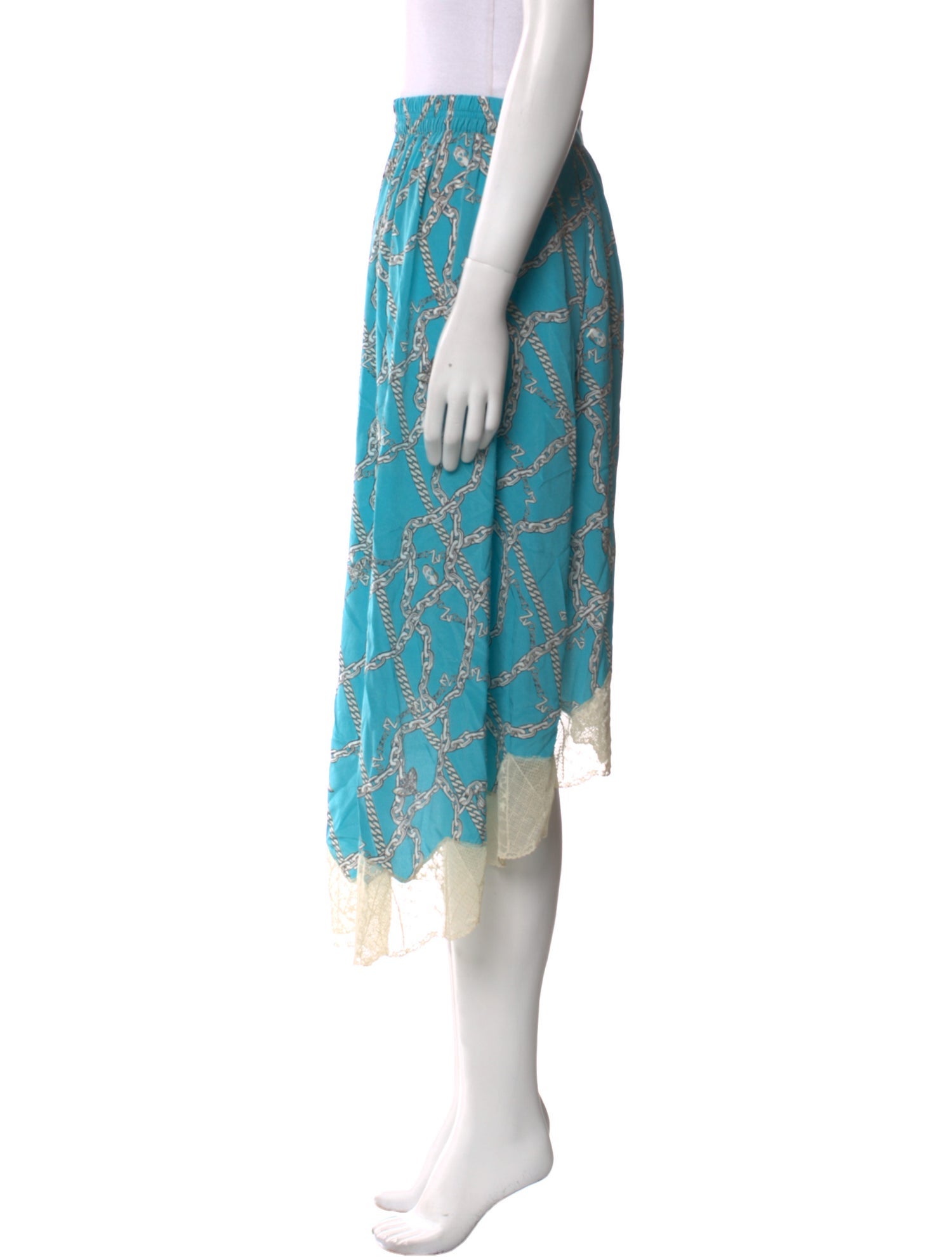 Zadig & Voltaire Silk Midi Length Skirt w/ Tags