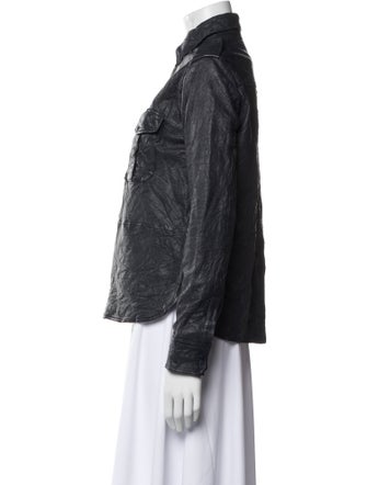 Zadig & Voltaire Lamb Leather Biker Jacket