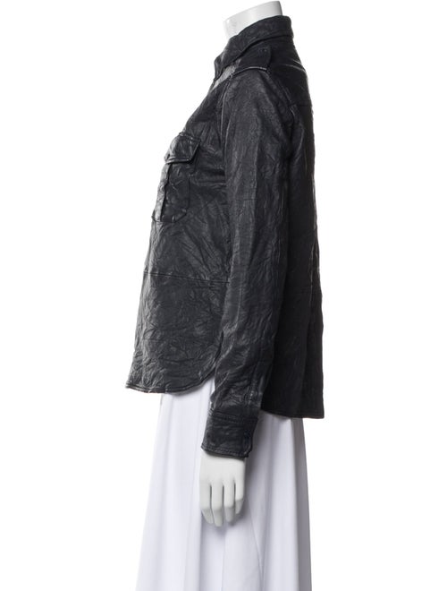 Zadig & Voltaire Lamb Leather Biker Jacket