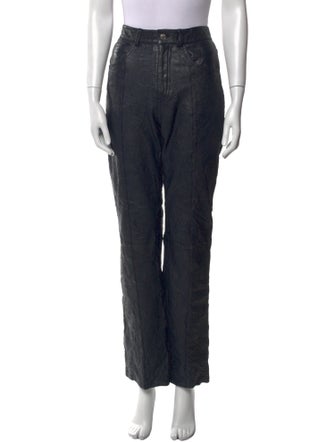 Zadig & Voltaire Lamb Leather Straight Leg Pants