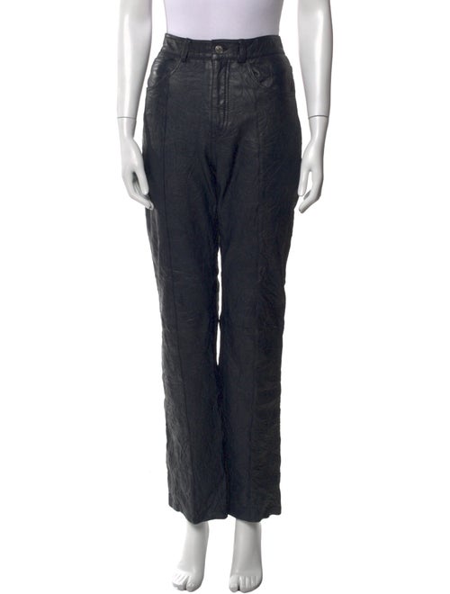 Zadig & Voltaire Lamb Leather Straight Leg Pants
