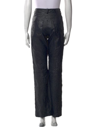 Zadig & Voltaire Lamb Leather Straight Leg Pants
