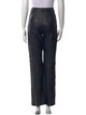 Zadig & Voltaire Lamb Leather Straight Leg Pants
