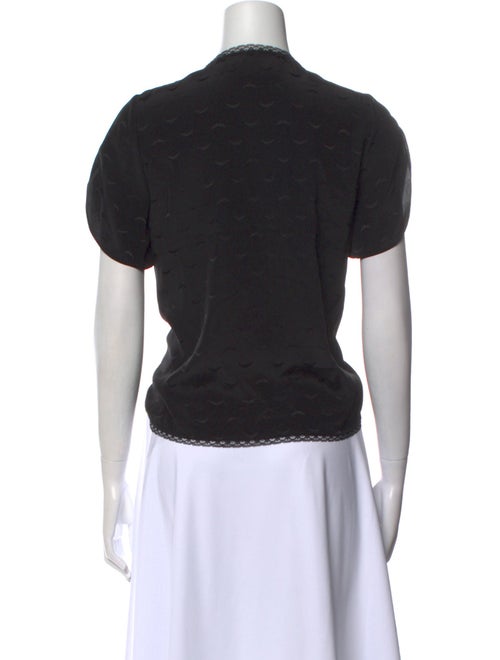 Zadig & Voltaire Silk V-Neck Button-Up Top