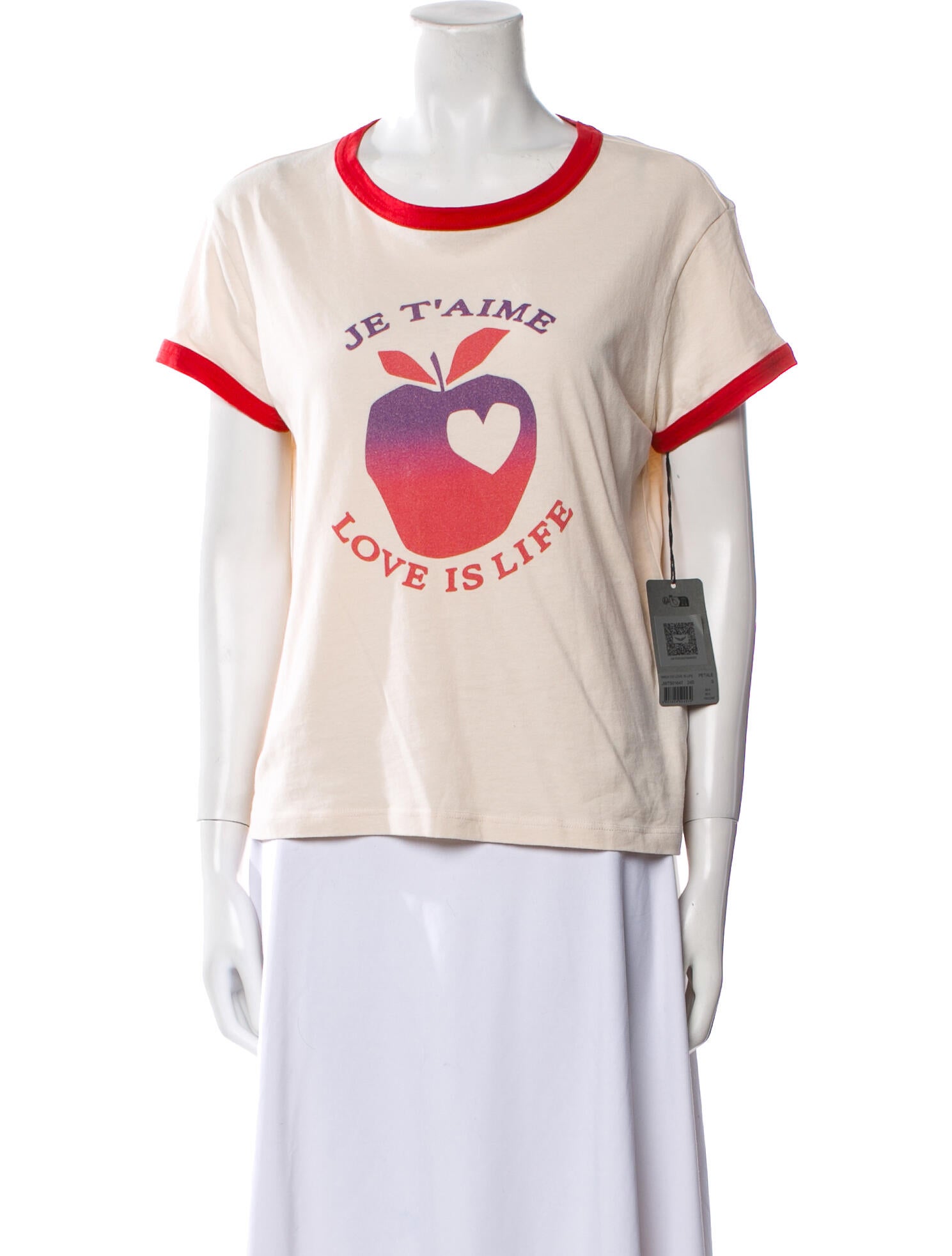 Zadig & Voltaire Graphic Print Scoop Neck T-Shirt w/ Tags