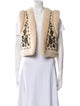 Zadig & Voltaire Lamb Leather Animal Print Vest