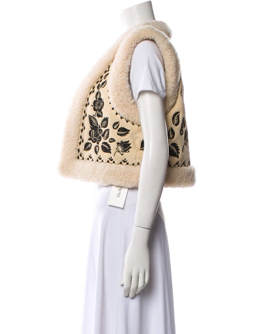 Zadig & Voltaire Lamb Leather Animal Print Vest