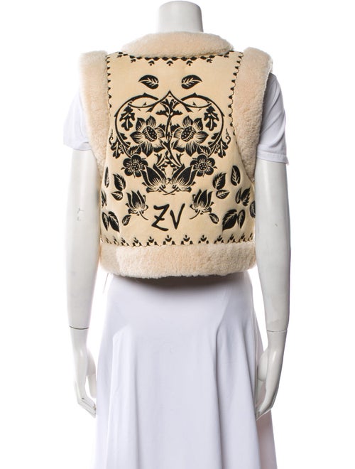 Zadig & Voltaire Lamb Leather Animal Print Vest