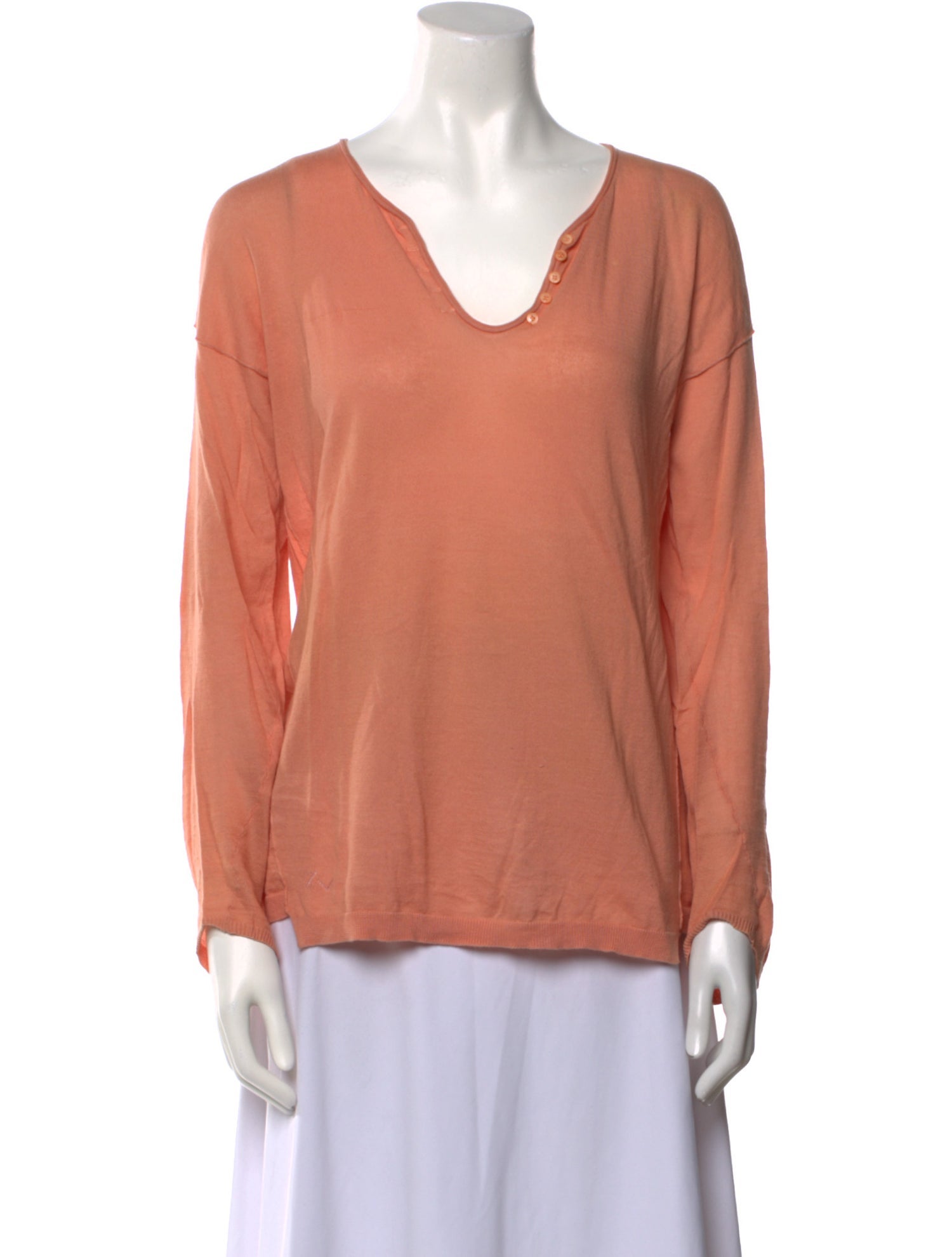 Zadig & Voltaire V-Neck Long Sleeve Top