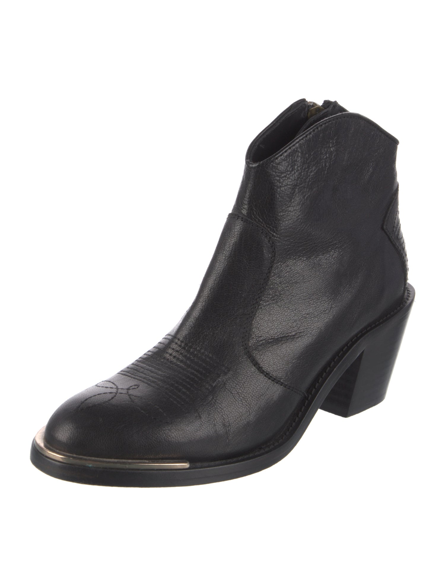 Zadig & Voltaire Leather Western Boots