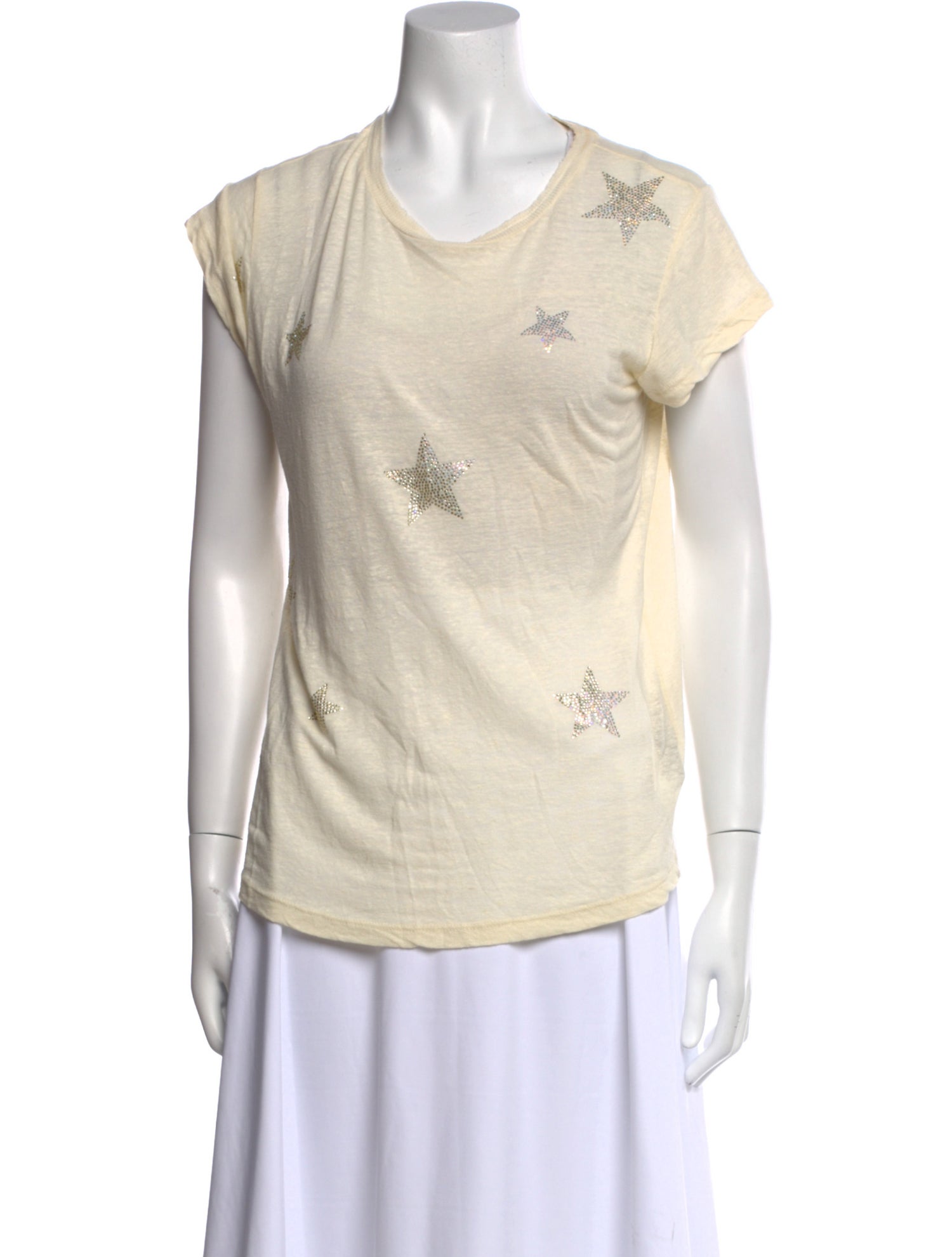 Zadig & Voltaire Linen Patterned T-Shirt