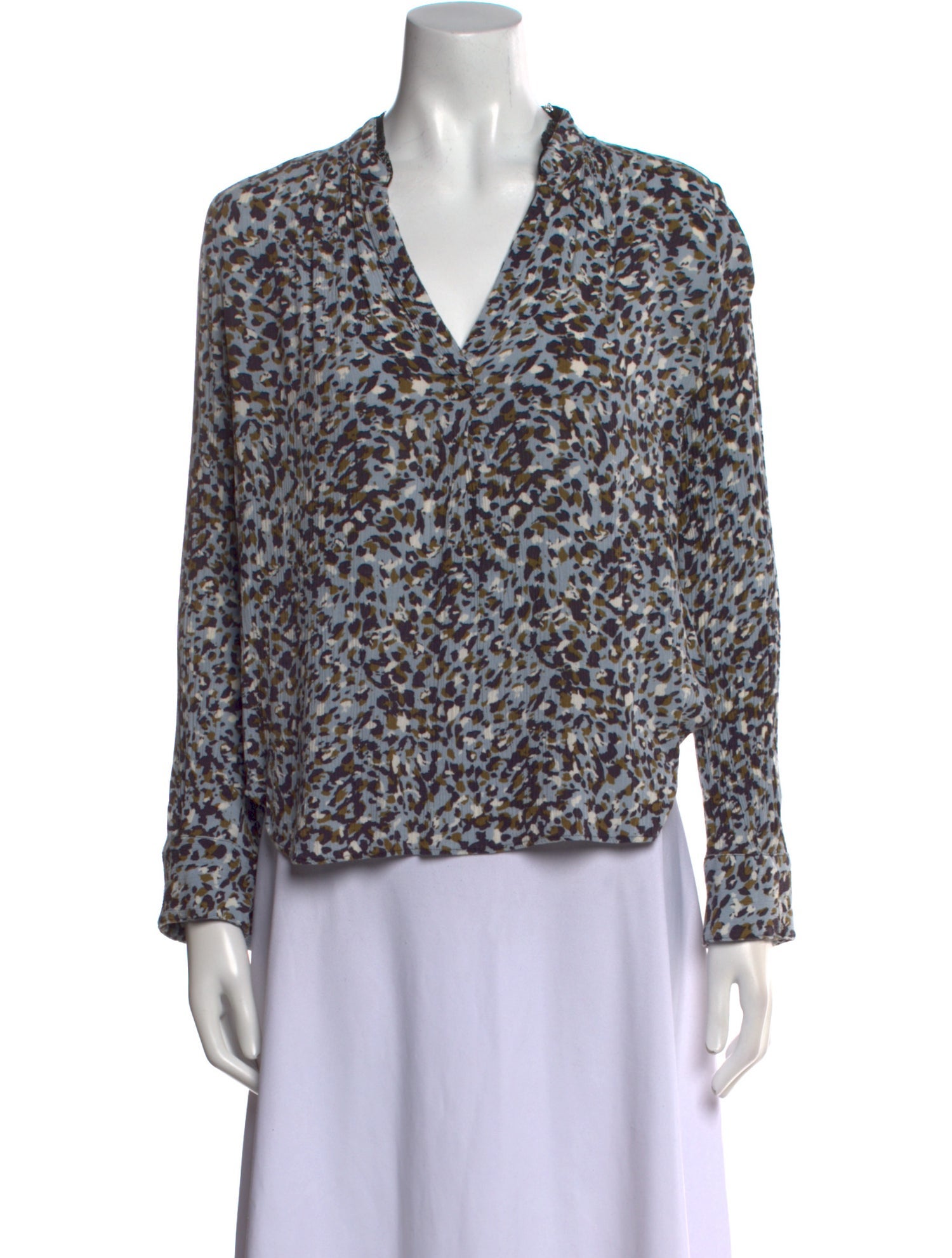 Zadig & Voltaire Printed Cowl Neck Blouse