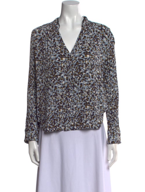 Zadig & Voltaire Printed Cowl Neck Blouse