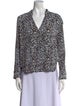 Zadig & Voltaire Printed Cowl Neck Blouse