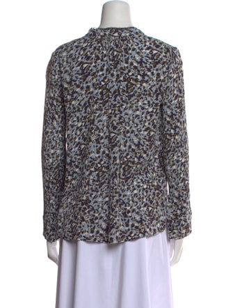 Zadig & Voltaire Printed Cowl Neck Blouse