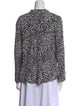 Zadig & Voltaire Printed Cowl Neck Blouse