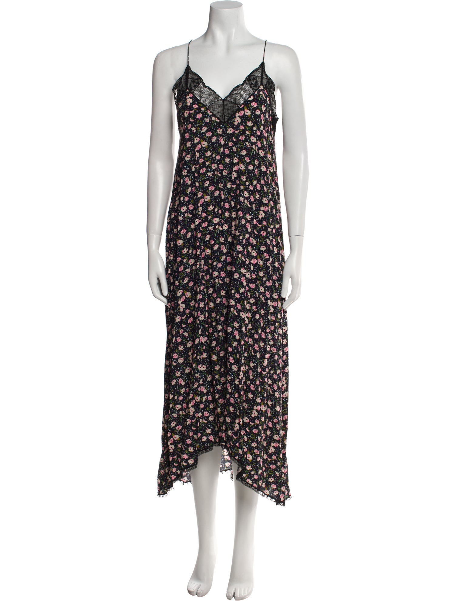 Zadig & Voltaire Floral Print Midi Length Dress