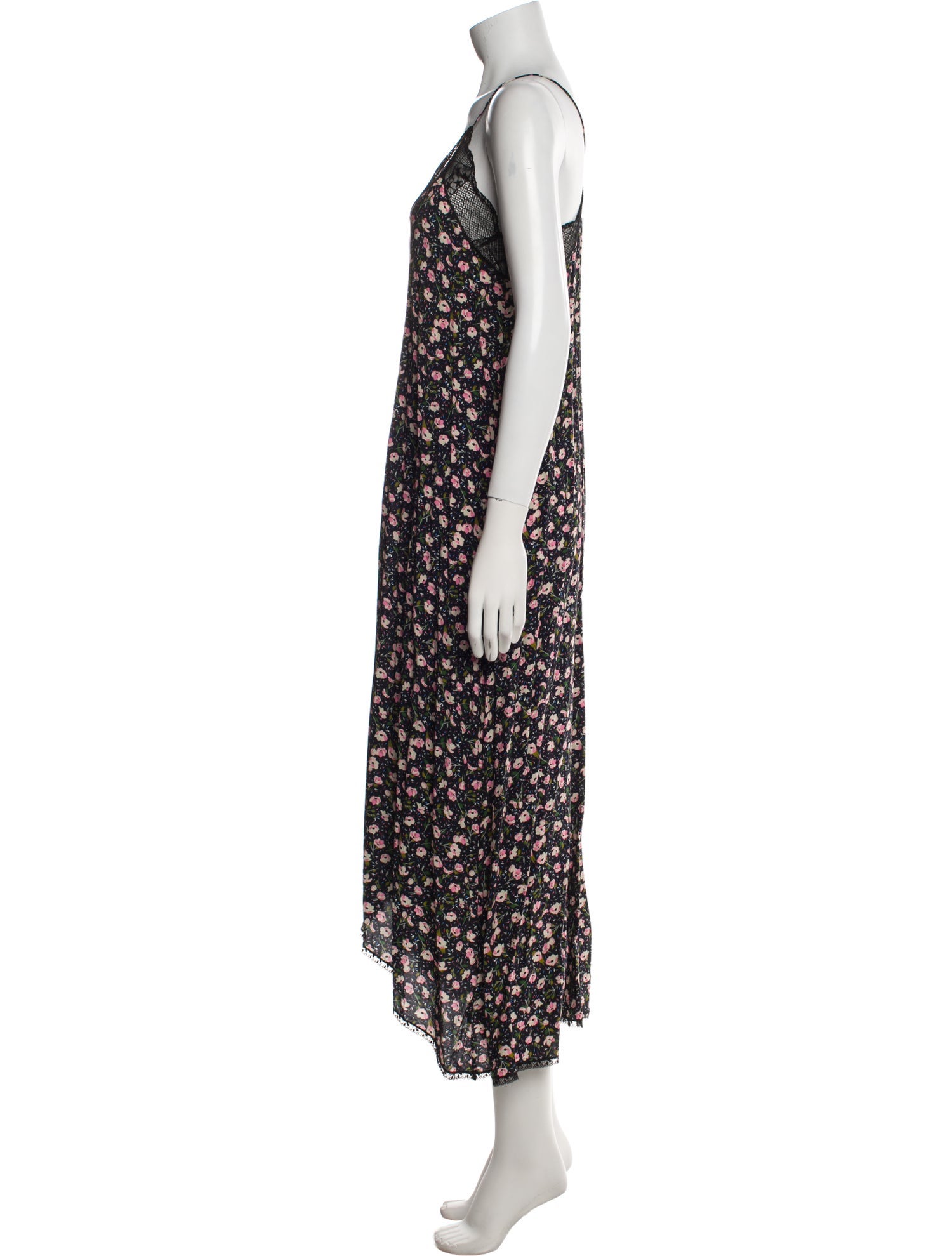 Zadig & Voltaire Floral Print Midi Length Dress