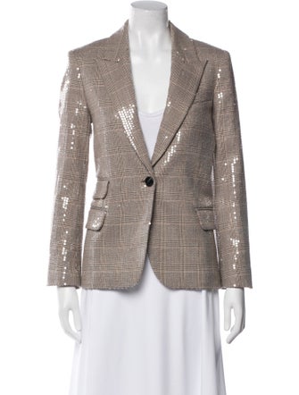 Zadig & Voltaire Plaid Print Blazer