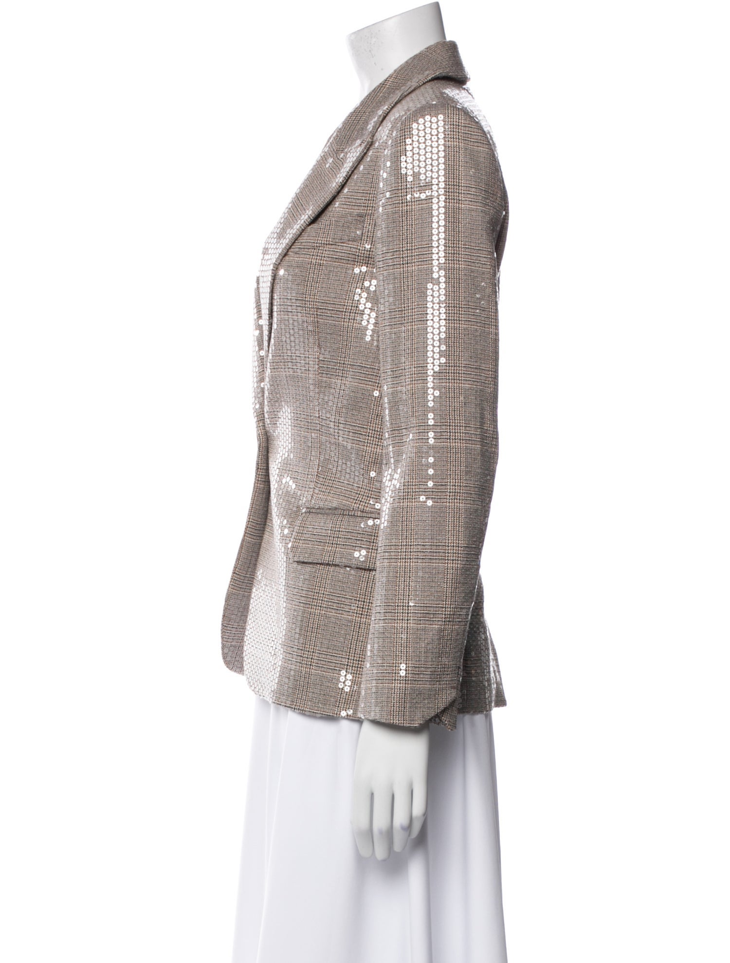 Zadig & Voltaire Plaid Print Blazer